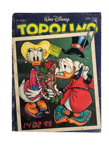 "Scrooge Duck & Daisy Duck" Special Valentine Issue Topolino Comic Issue #2046 / Walt Disney 1995