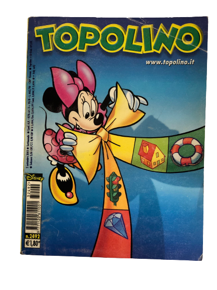 "Minnie Mouse Tying The Christmas Bow "Topolino Comic Issue #2492 / Walt Disney