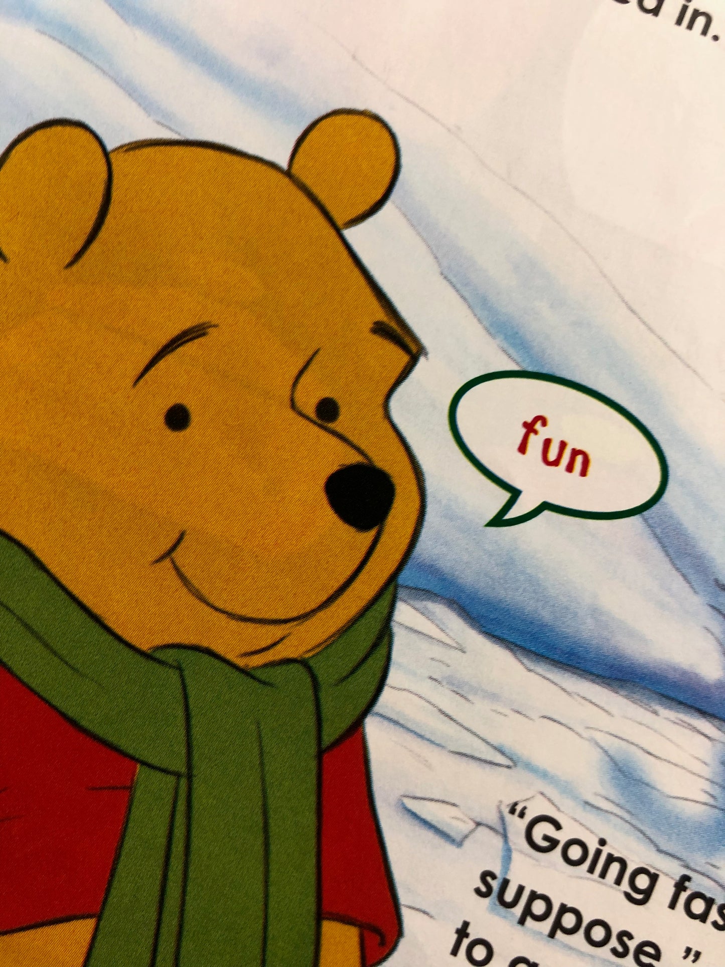 "WINNIE & FRIENDS SLEDDING DOWN THE HILL" Winnie Comic Issue #101 / Nahdet Masr 2013