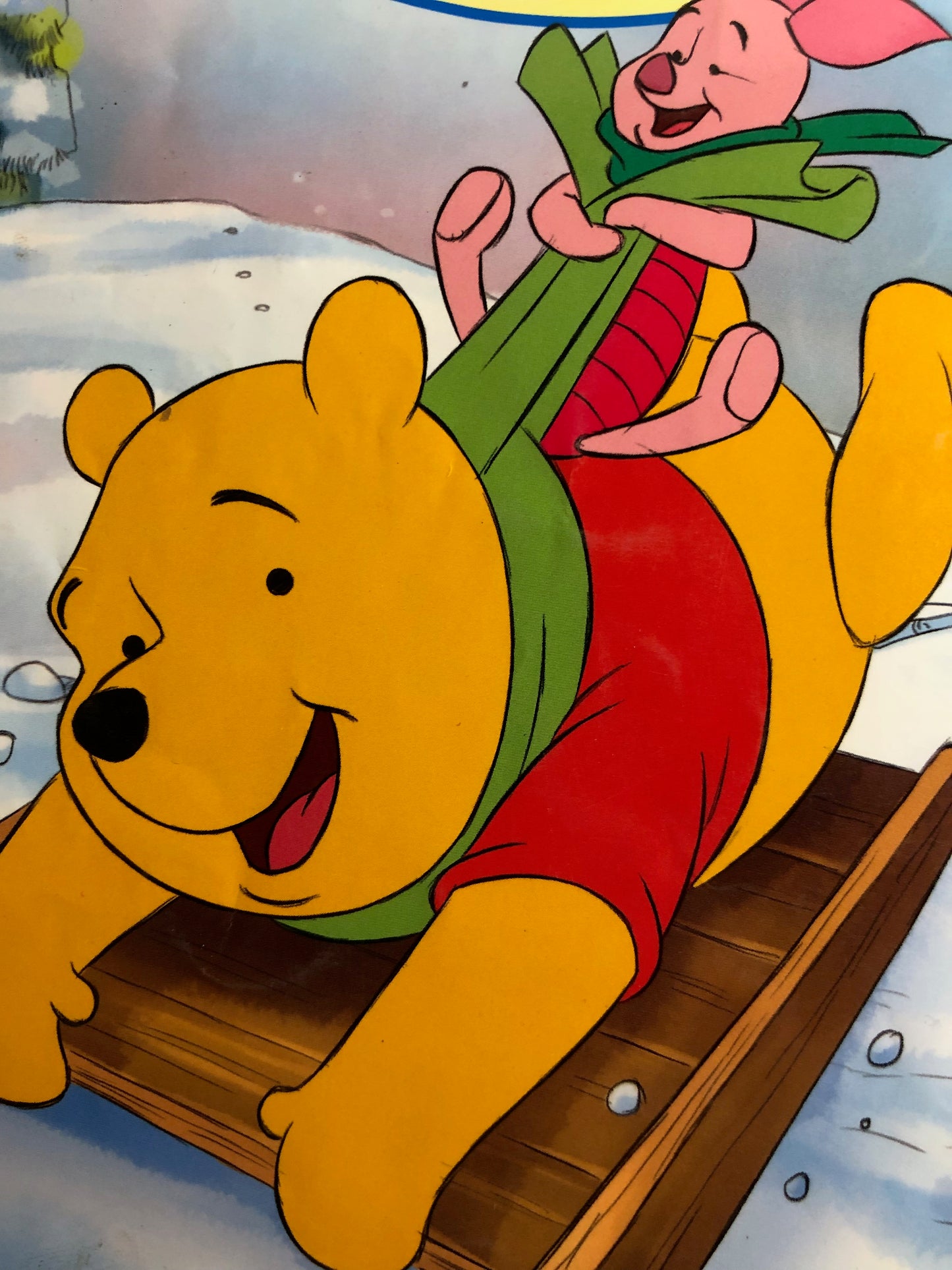 "WINNIE & FRIENDS SLEDDING DOWN THE HILL" Winnie Comic Issue #101 / Nahdet Masr 2013