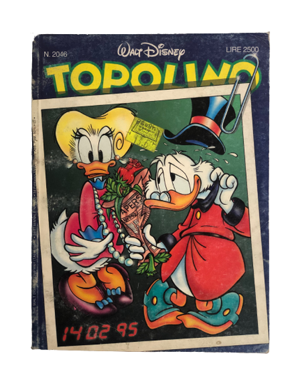 "Scrooge Duck & Daisy Duck" Special Valentine Issue Topolino Comic Issue #2046 / Walt Disney 1995