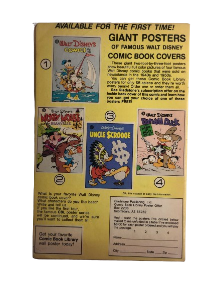Walt Disney's Uncle Scrooge Issue #213 / Gladstone Comics 1987